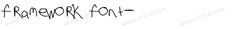 framework font字体转换